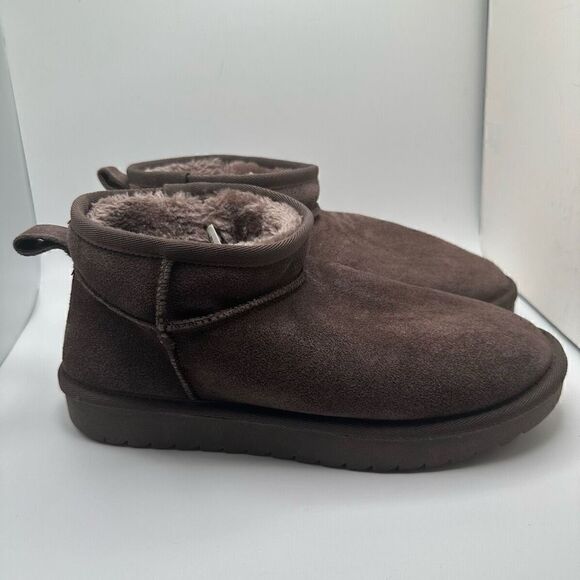 CUSHIONAIRE Women's pull on boot 8 BROWN - Picture 1 of 7